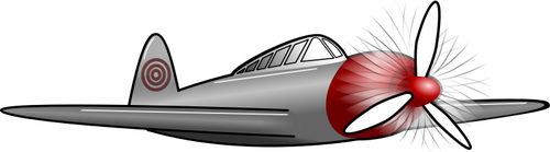 Old style plane vector drawing